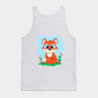 Little cartoon FOX. Tank Top